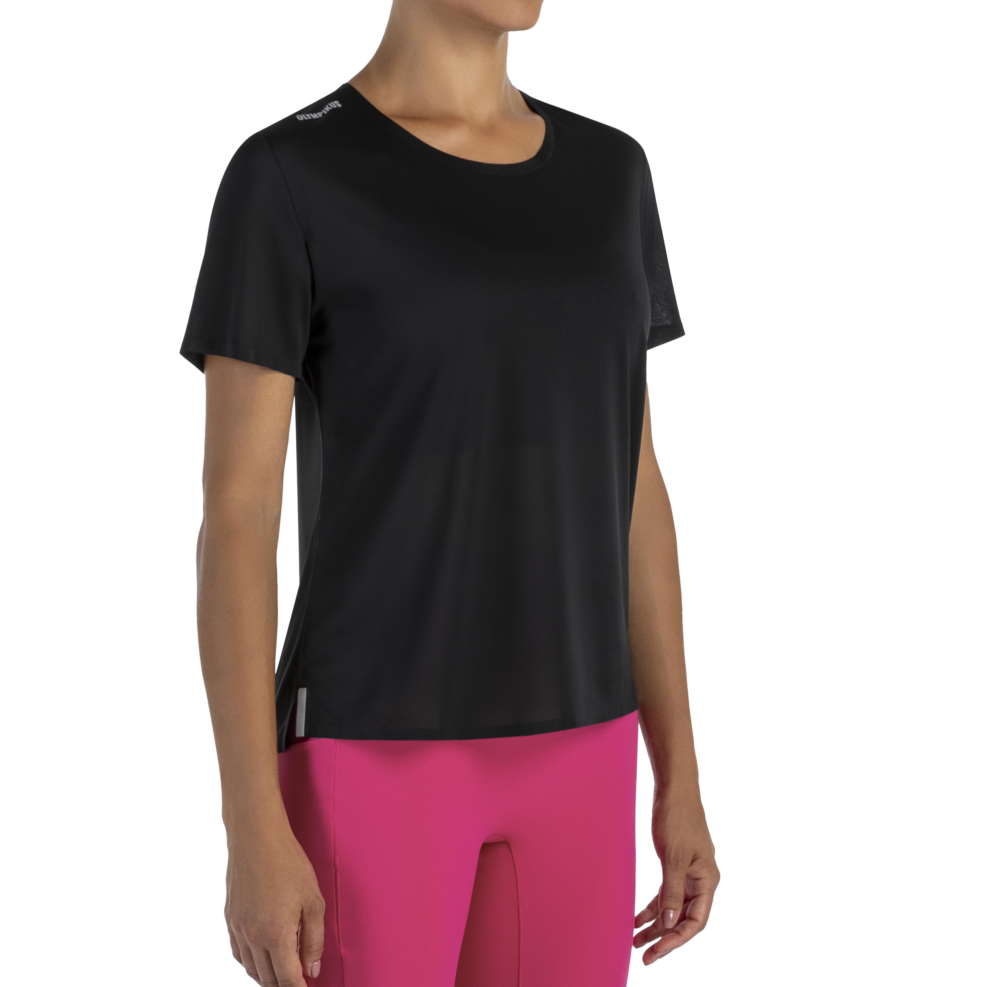 Olympikus Blusa OIWCR24601-PTPRT F CORRE PretoPrata Poliester -3-